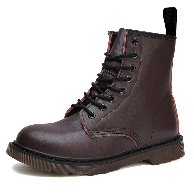 Urban Air Genuine Leather Lace Up Winter Boots - Craftklart.store