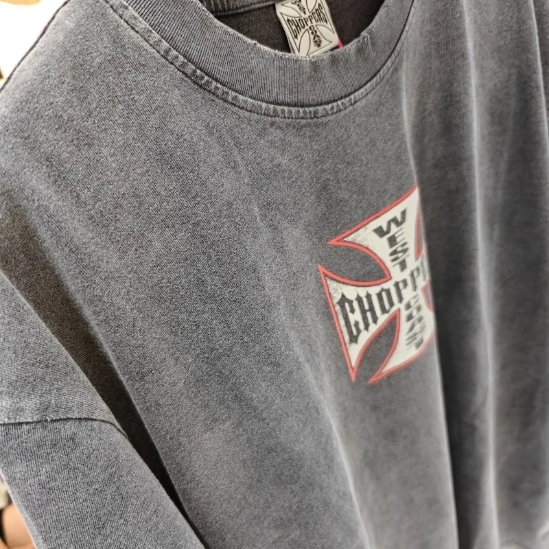 Men's West Coast Choppers casual cotton T-shirt in various colors, featuring a streetwear style and comfortable fit.