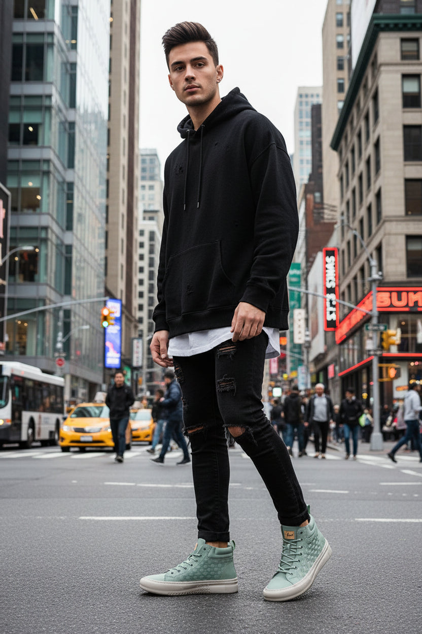 Leather Upper. Rubber Sole. High-Top. Built For The Street. | Minimalist Streetwear | Craftklart
