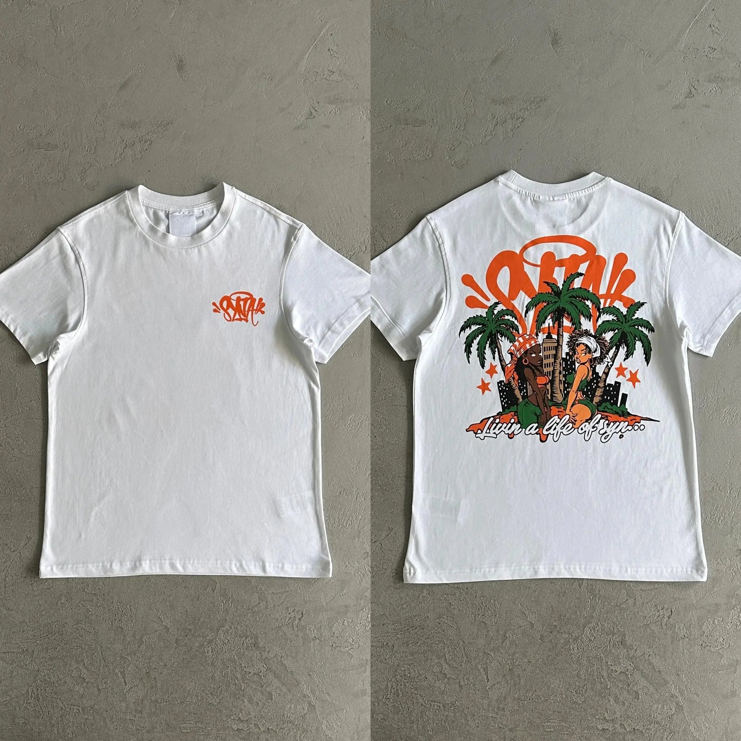Urban Cotton Short-sleeved T-shirt Breathable Hip-hop Rap Street Clothes