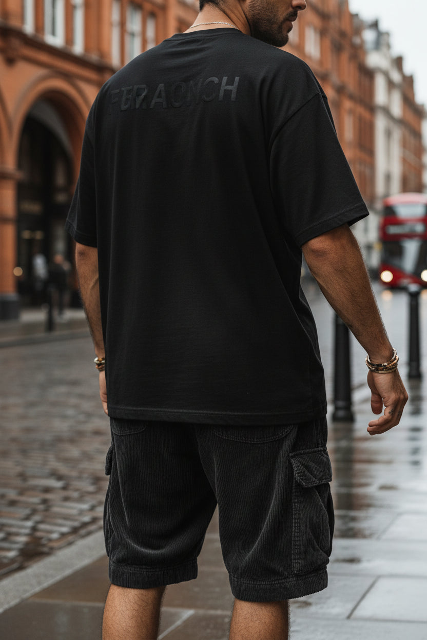 Textured Corduroy Casual Shorts