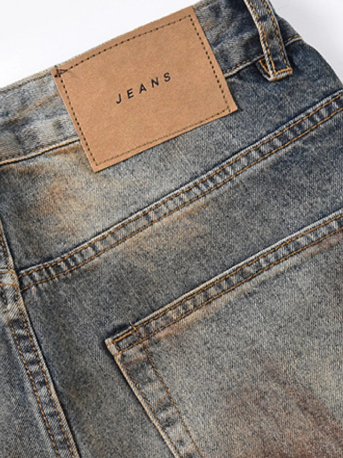 Men's Distressed Bleached Loose Fit Jeans - Premium Jeans from Trendsi - Just $58.48! Shop now at Craftklart.store