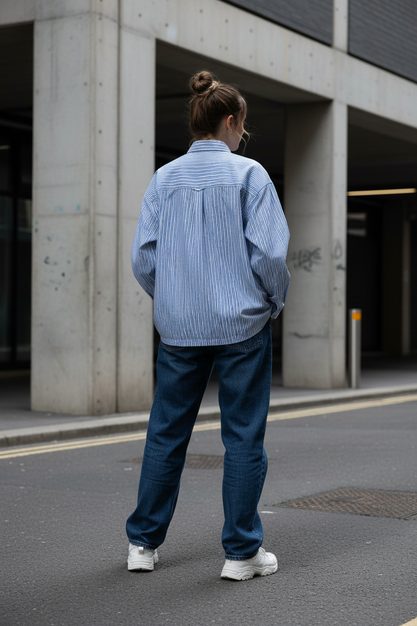 Boxy Striped Shirt — Relaxed Fit Everyday Essential
