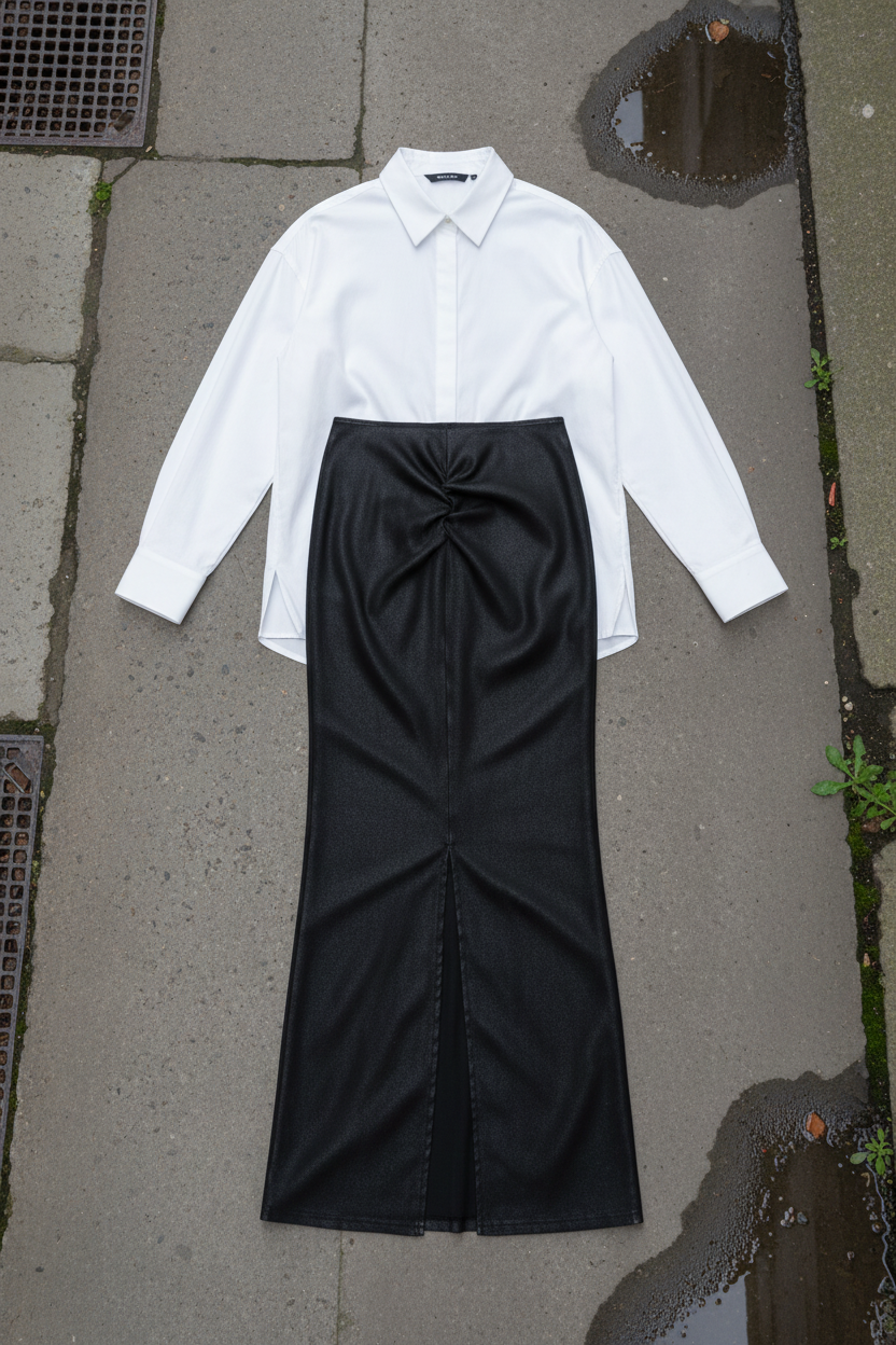 Washed Drawstring Maxi Skirt | Craftklart