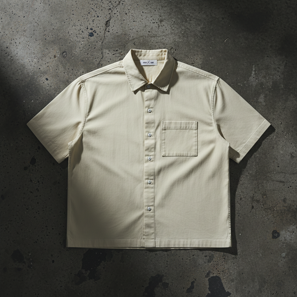 Boxy Patch Pocket Short Sleeve Shirt