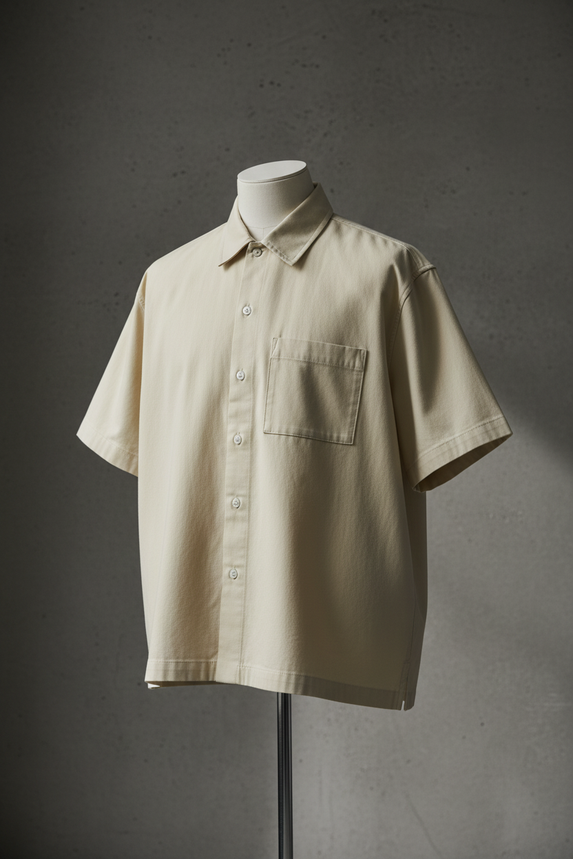 Boxy Patch Pocket Short Sleeve Shirt