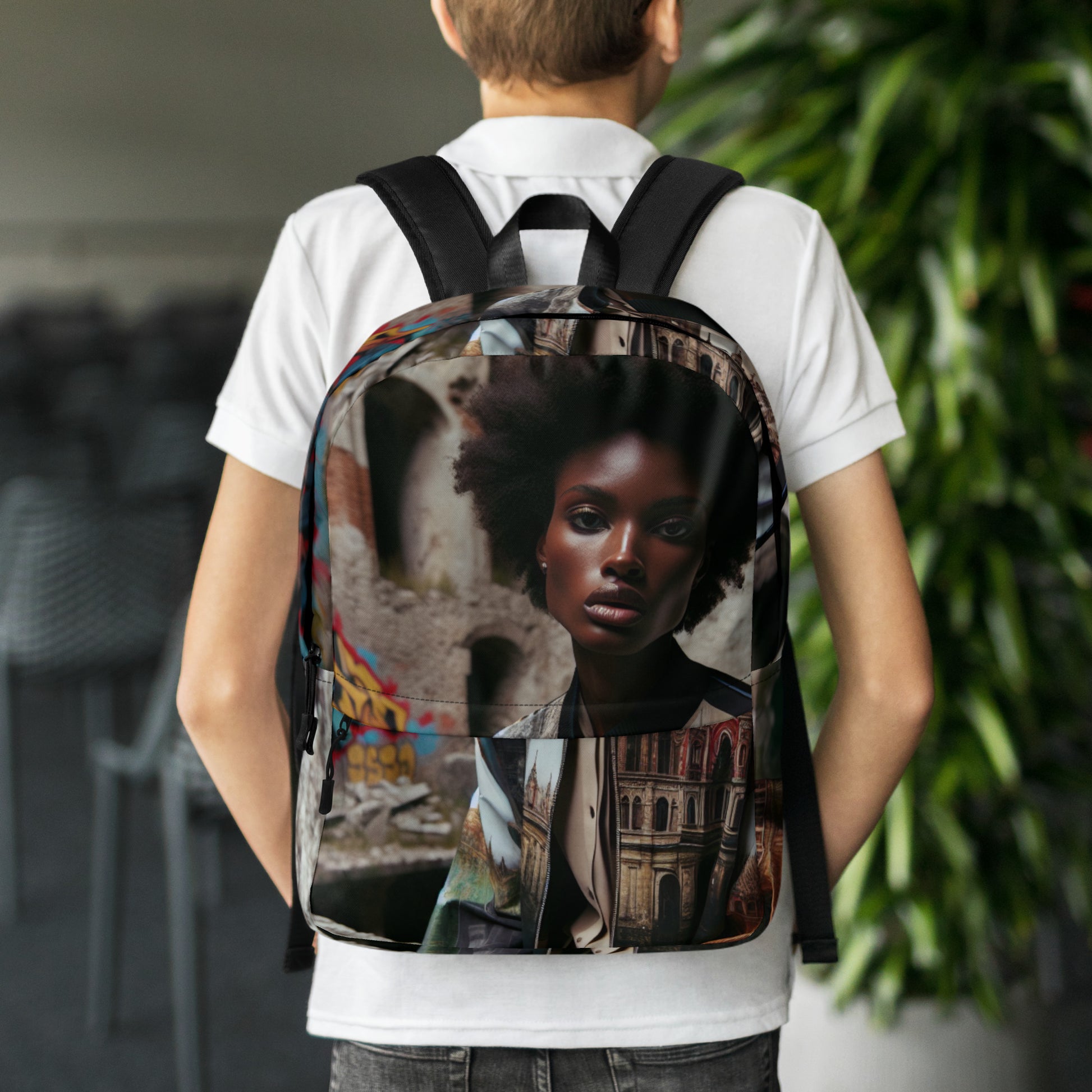 Urban Girl Custom Print  Backpack - Premium Backpack from Craftklart.store - Just $39! Shop now at Craftklart.store