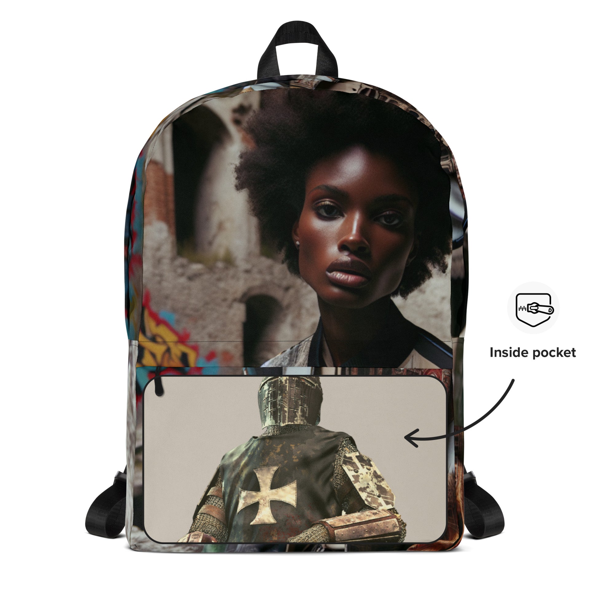 Urban Girl Custom Print  Backpack - Premium Backpack from Craftklart.store - Just $39! Shop now at Craftklart.store