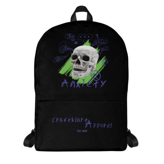 Craftklart Backpack Anxiety Print - Premium Backpacks from Craftklart - Just $29.95! Shop now at Craftklart.store