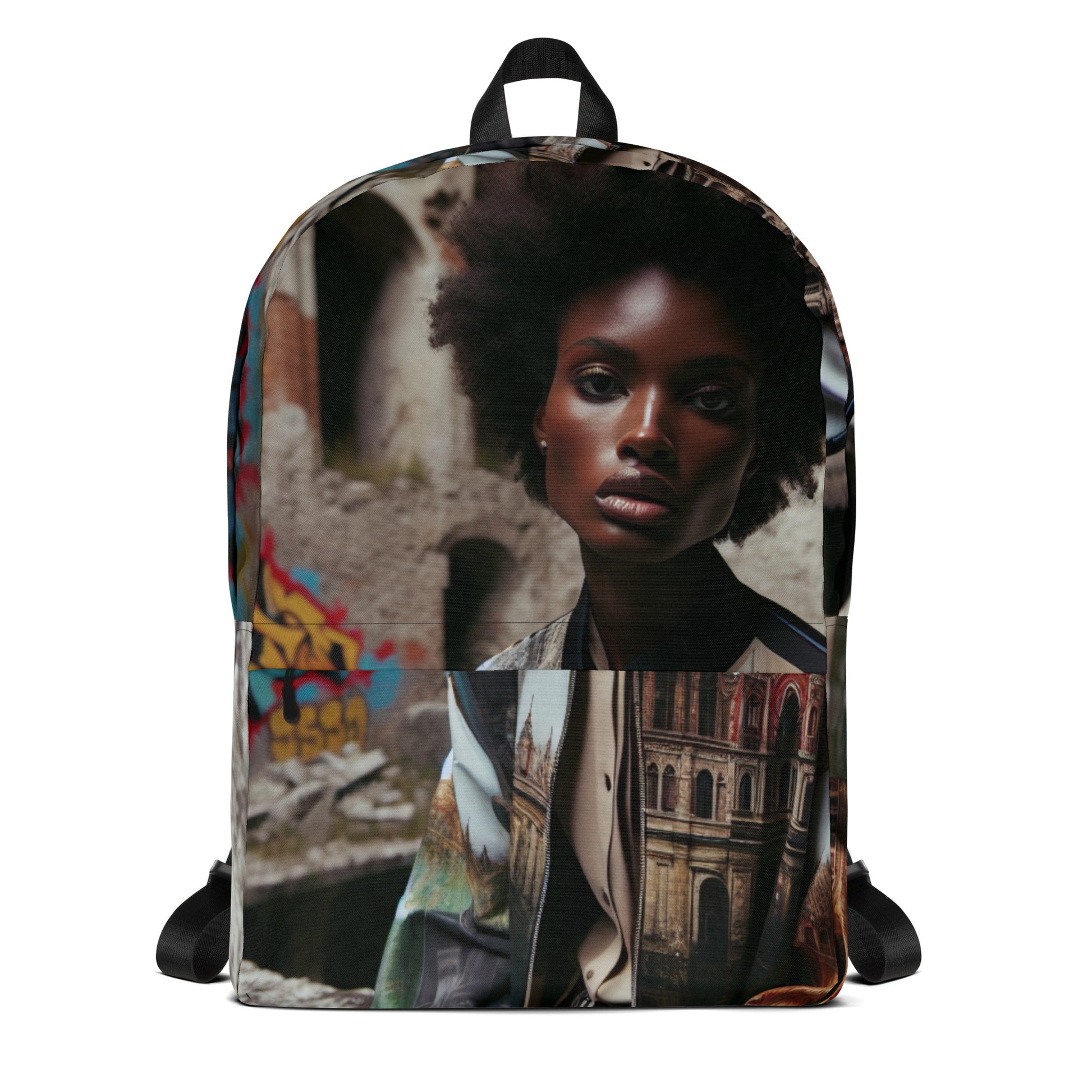 Urban Girl Custom Print  Backpack - Premium Backpack from Craftklart.store - Just $39! Shop now at Craftklart.store