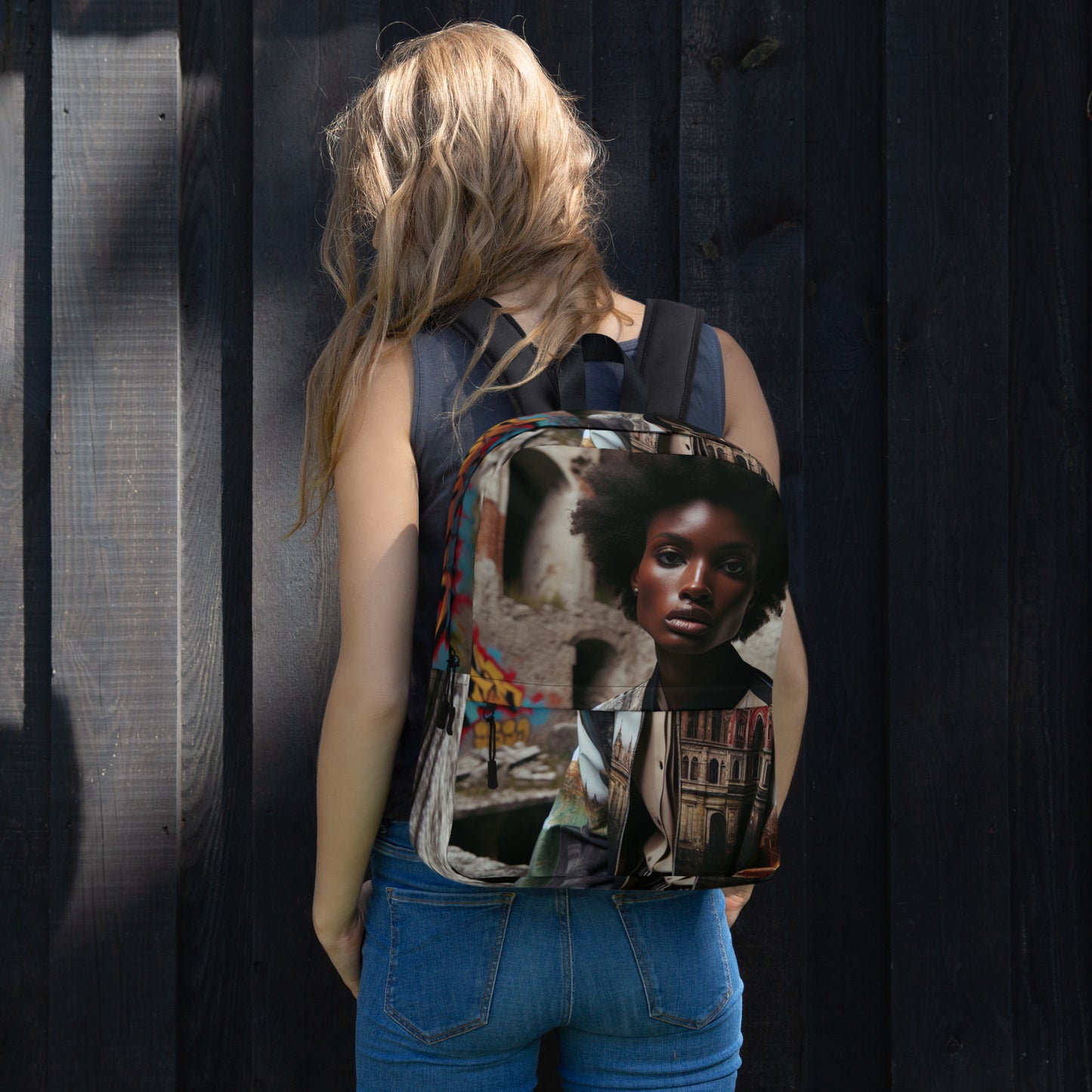 Urban Girl Custom Print  Backpack - Premium Backpack from Craftklart.store - Just $39! Shop now at Craftklart.store