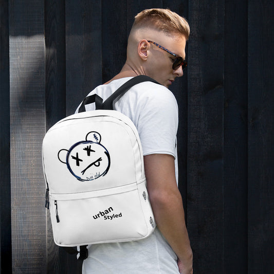 Streetwear Custom Print Backpack (White) - Premium Backpack from Craftklart.store - Just $35! Shop now at Craftklart.store