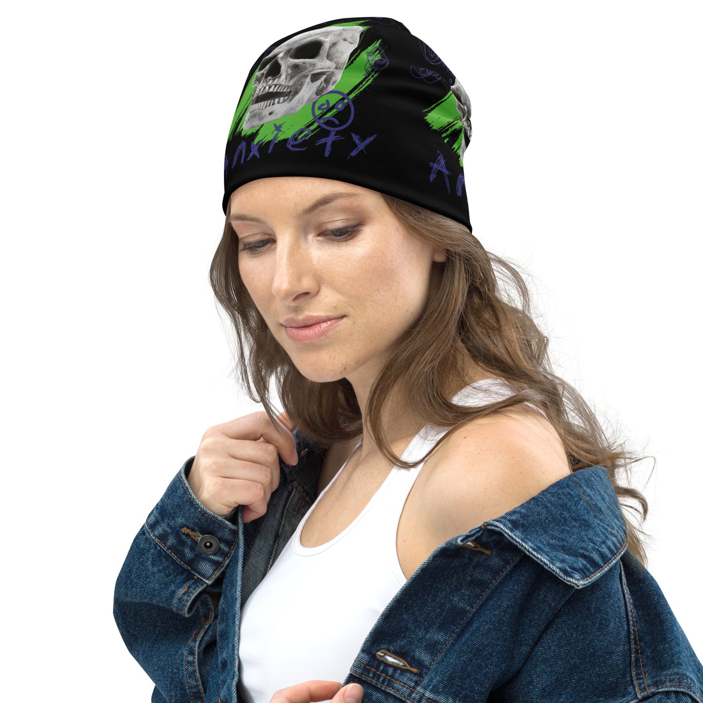 All-Over Print Beanie - Premium  from Craftklart.store - Just $18.50! Shop now at Craftklart.store