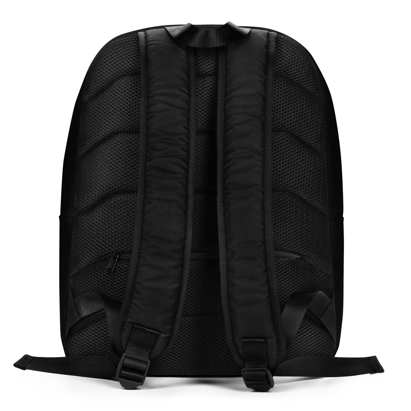 White Craftklart minimalist urban backpack by Printify featuring all-over print, water-resistant design, ideal for everyday carry.