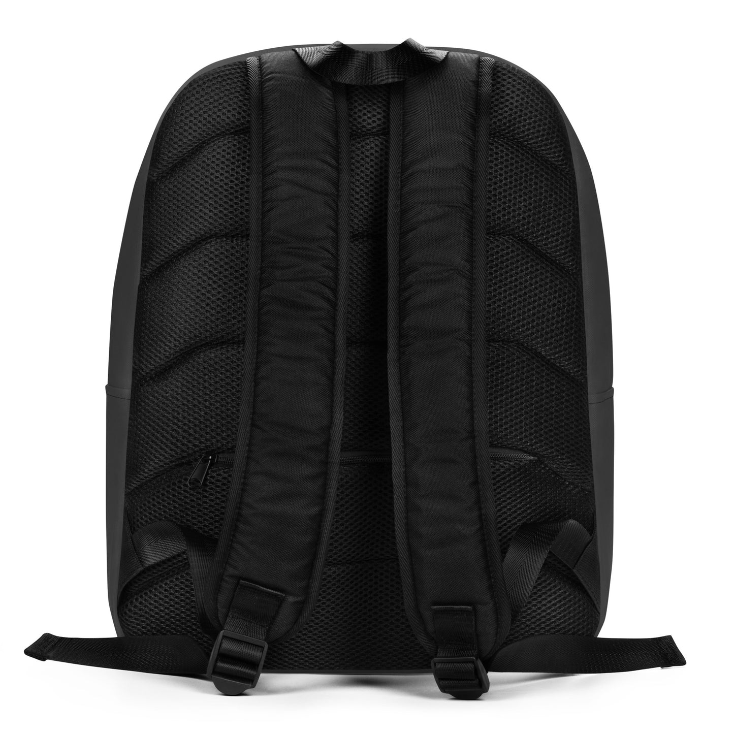 White minimalist urban backpack by Craftklart, water-resistant bag with all-over print for everyday carry and modern style.