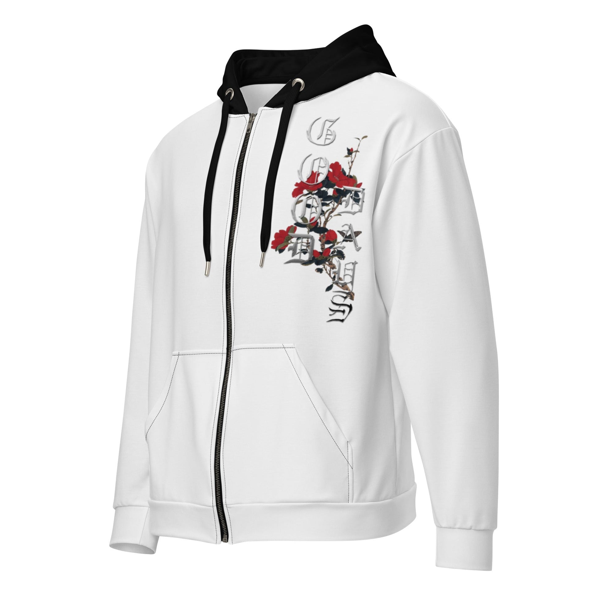 Craftklart Urban 103 White Unisex Zip Hoodie - Premium Hoodie from Craftklart.store - Just $43.40! Shop now at Craftklart.store