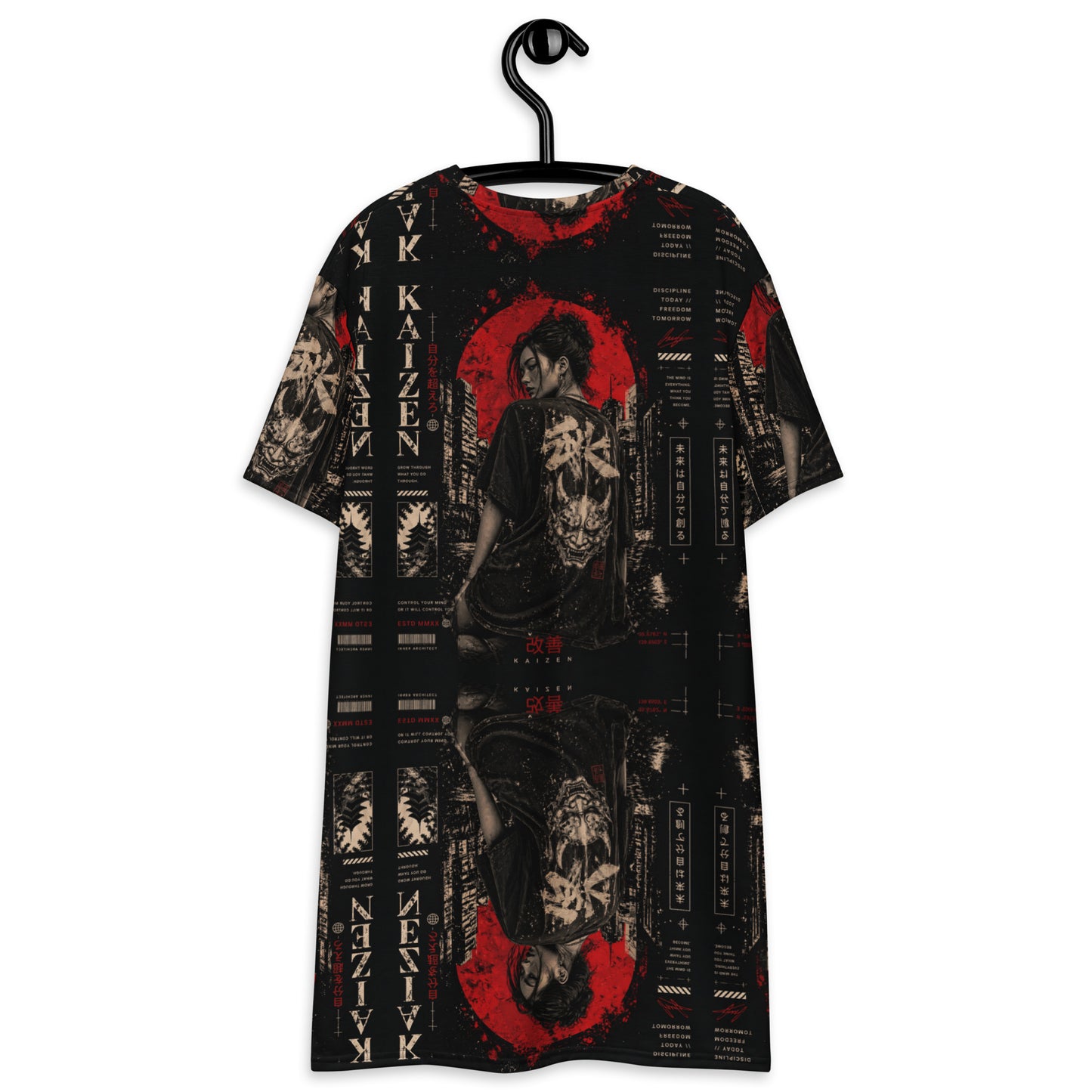 Oversized T-Shirt Dress — Dark Urban | Minimalist Streetwear | Craftklart
