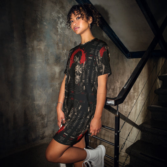 Oversized T-Shirt Dress — Dark Urban | Minimalist Streetwear | Craftklart