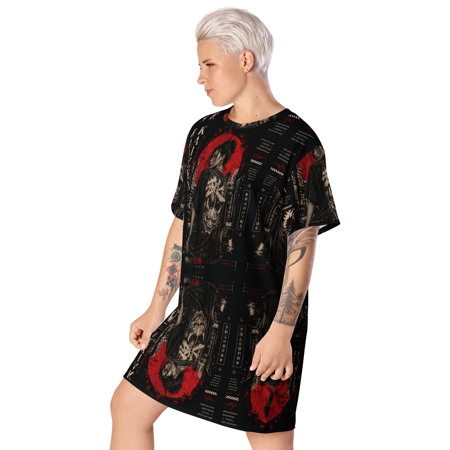 Oversized T-Shirt Dress — Dark Urban | Minimalist Streetwear | Craftklart