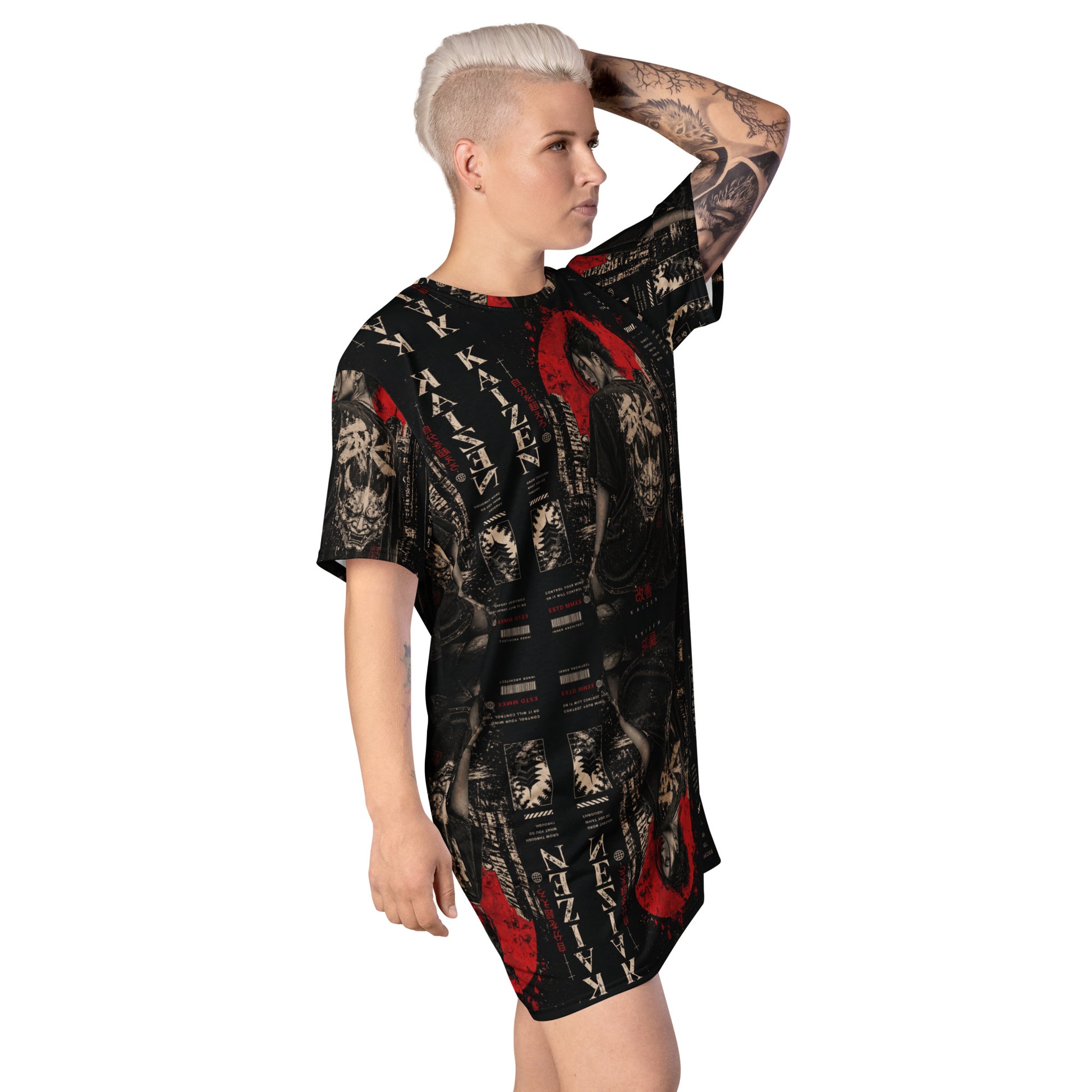 Oversized T-Shirt Dress — Dark Urban | Minimalist Streetwear | Craftklart