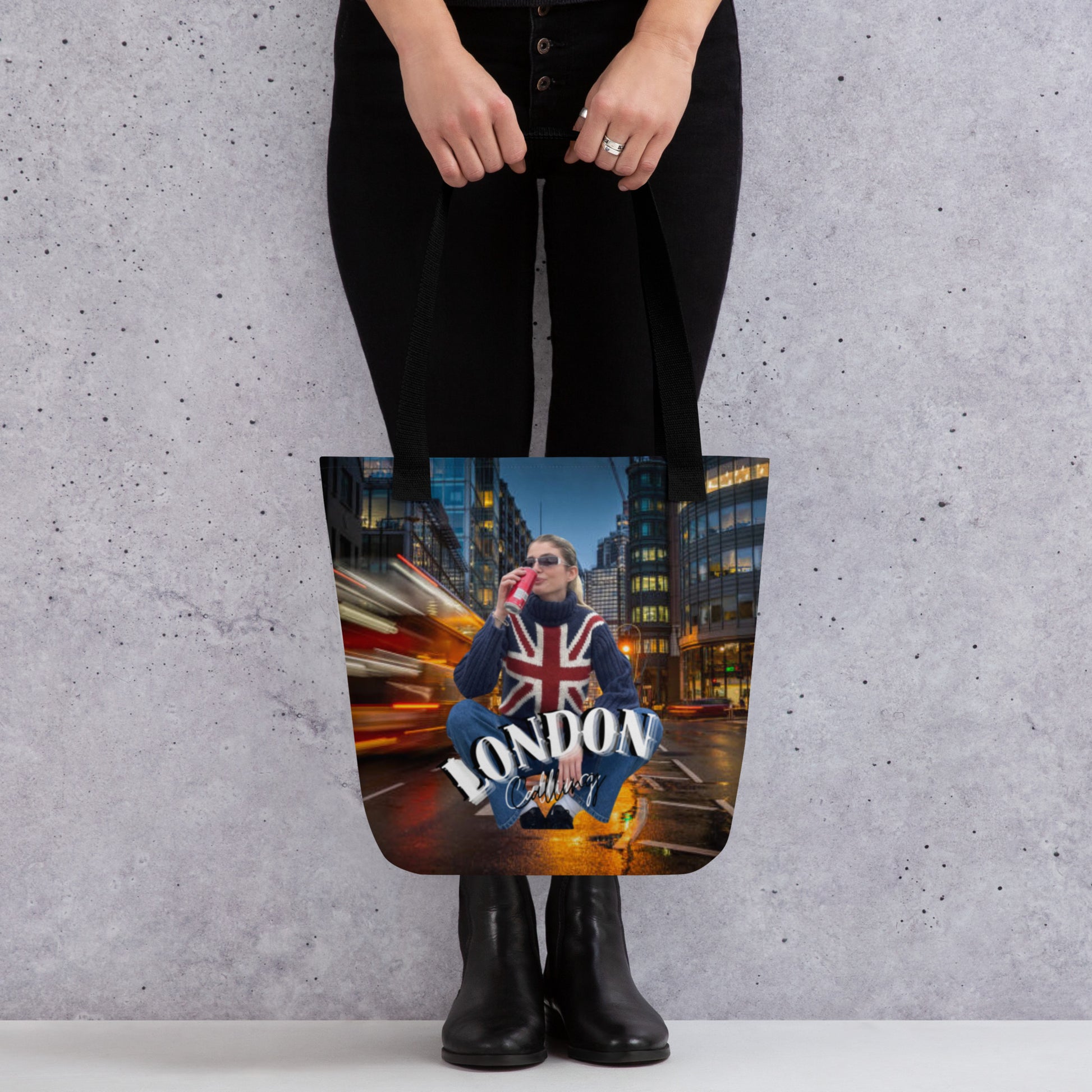 London Print Tote bag - Premium Tote Bags from Craftklart.store - Just $14! Shop now at Craftklart.store