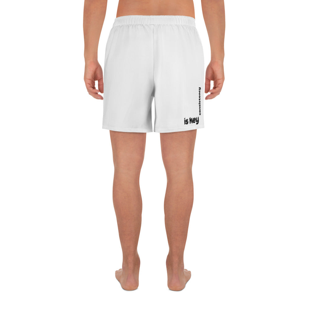 Consistency is Key Athletic Long Shorts - Premium Shorts from Craftklart.store - Just $26! Shop now at Craftklart.store