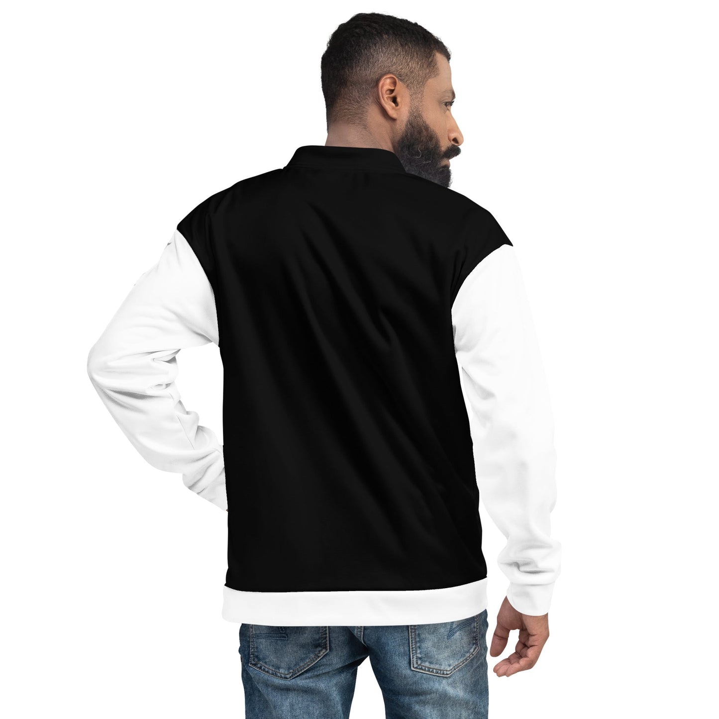 CKL Bomber Jacket (White Sleeve) - Premium Coats & Jackets from Craftklart - Just $48.0! Shop now at Craftklart