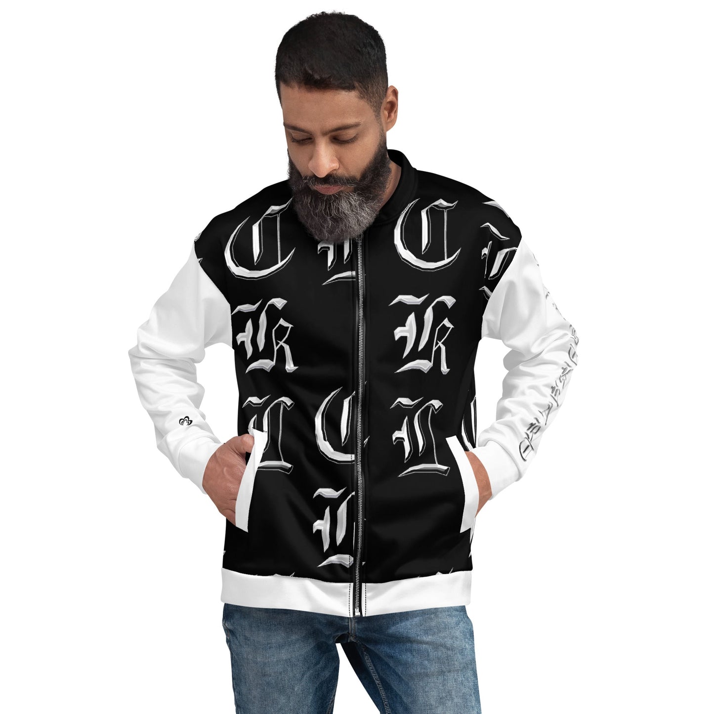 CKL Bomber Jacket (White Sleeve) - Premium Coats & Jackets from Craftklart - Just $48.0! Shop now at Craftklart