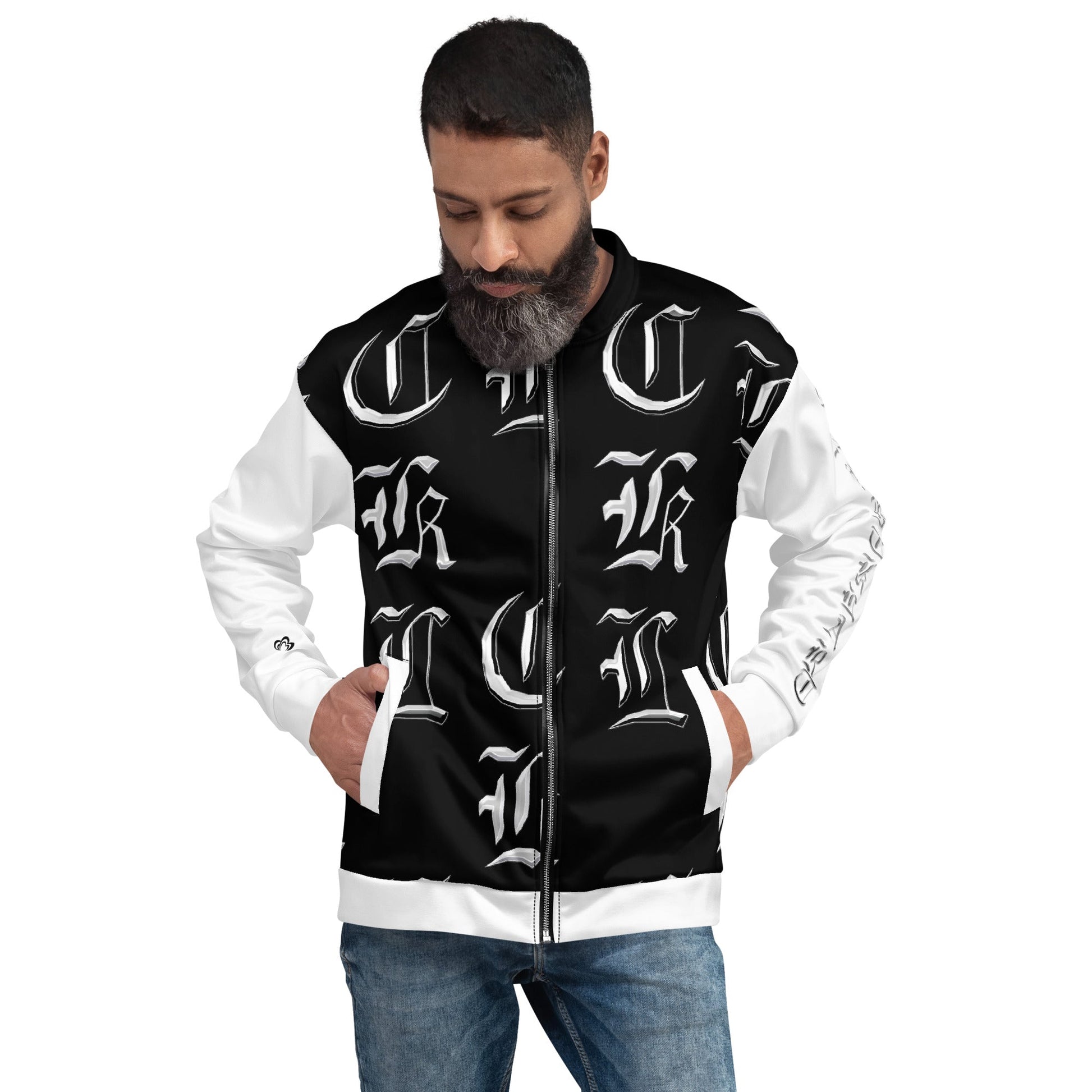 CKL Bomber Jacket (White Sleeve) - Premium Coats & Jackets from Craftklart - Just $48.0! Shop now at Craftklart