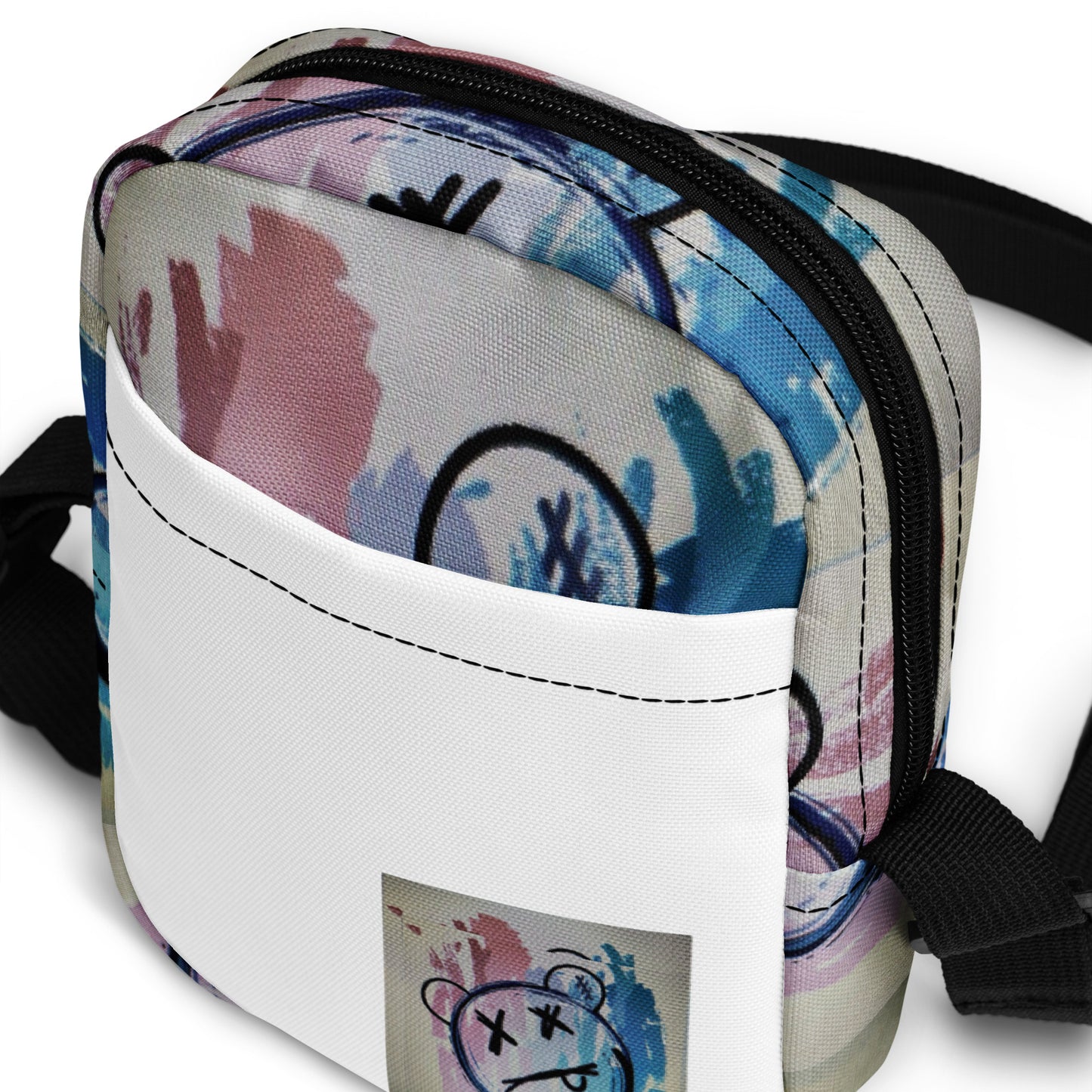 Streetwear Urban Styled Utility Crossbody Bag (White) - Premium Crossbody Bag from Craftklart.store - Just $22! Shop now at Craftklart.store