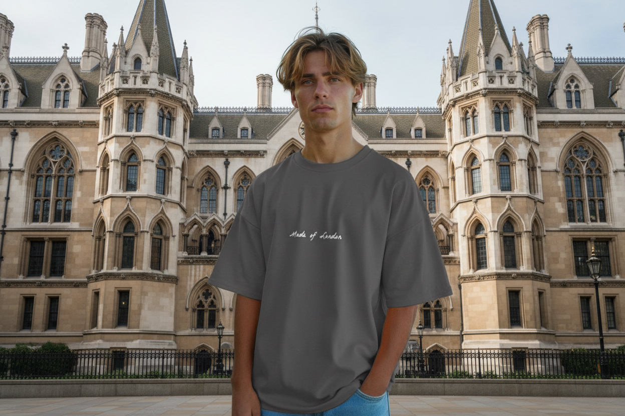 Craftklart City Noise oversized printed T-shirt featuring bold graphic design on soft cotton fabric.