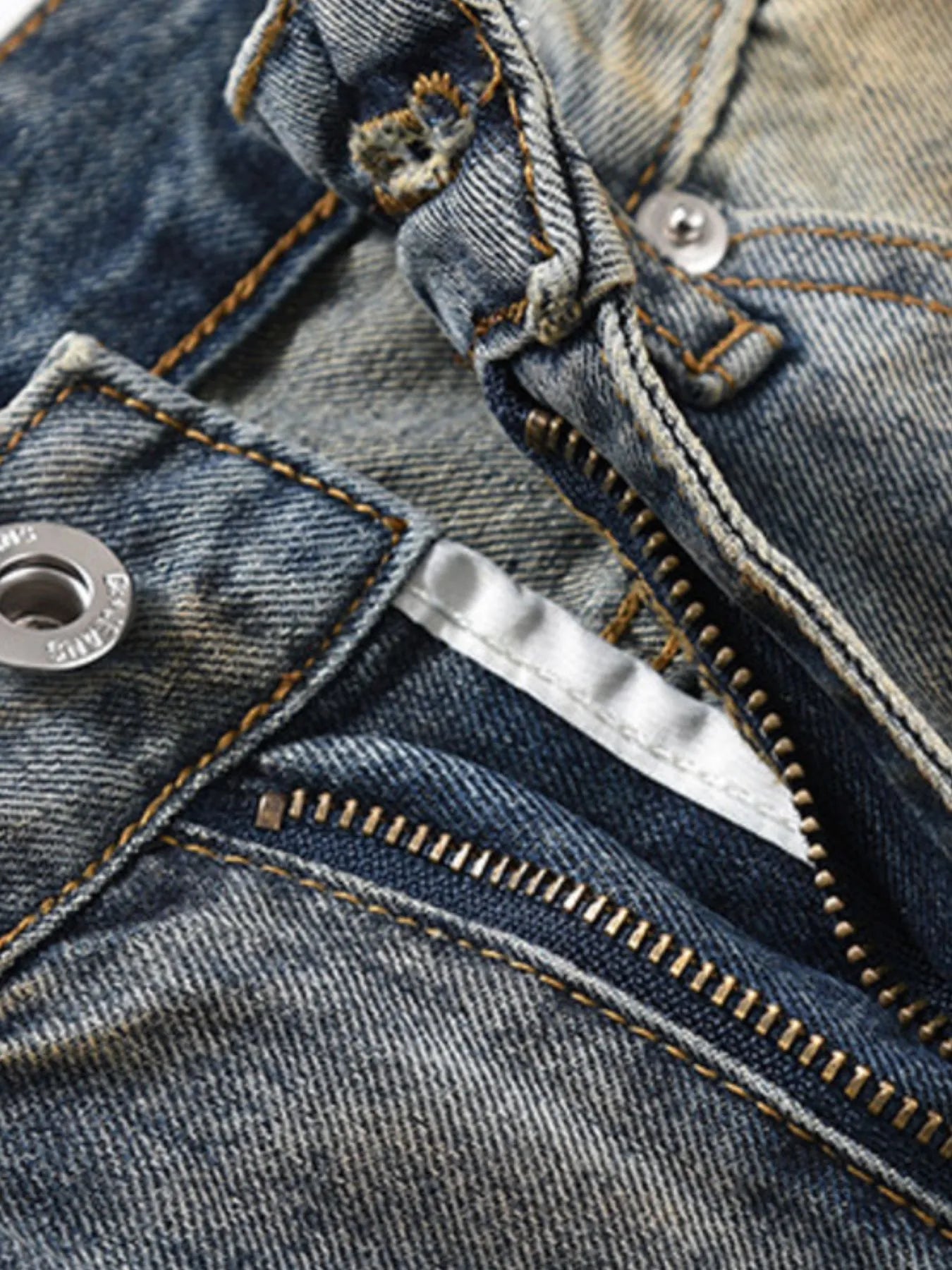 Men's Distressed Bleached Loose Fit Jeans - Premium Jeans from Trendsi - Just $58.48! Shop now at Craftklart.store