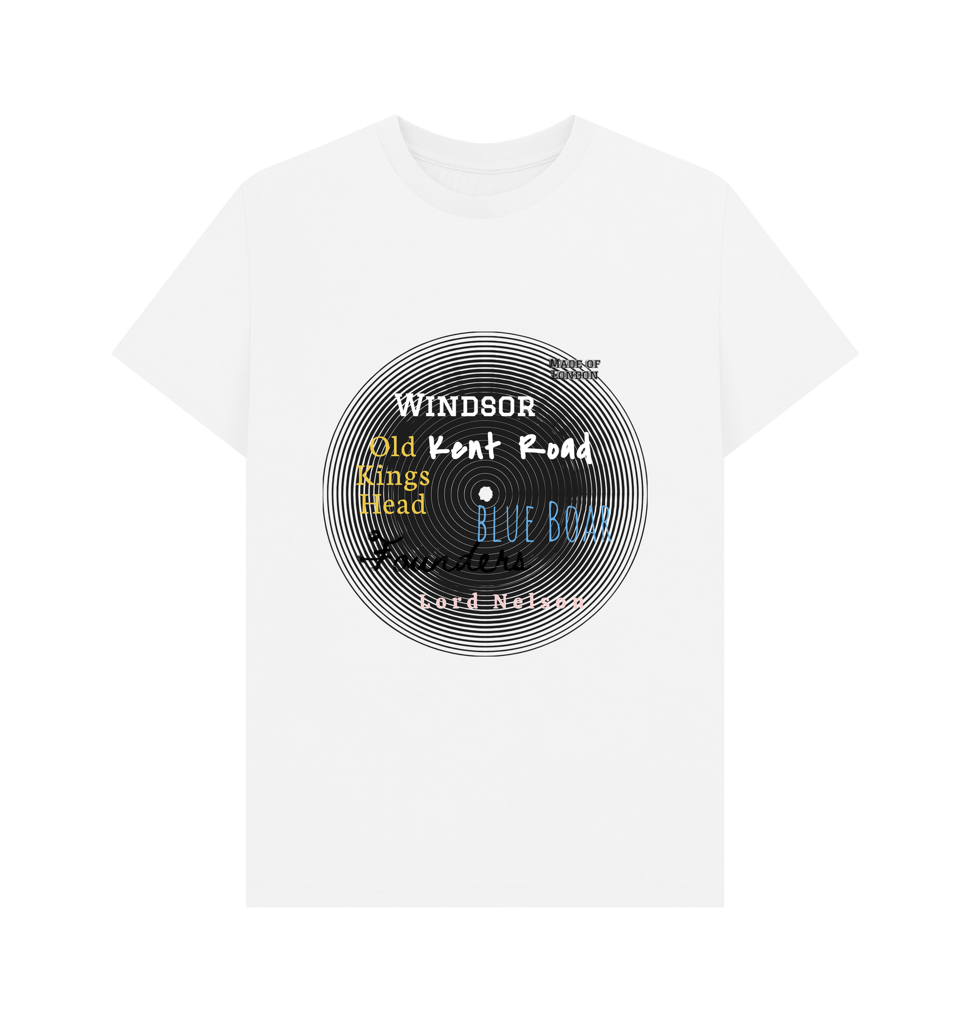 White Printed T-shirt Front