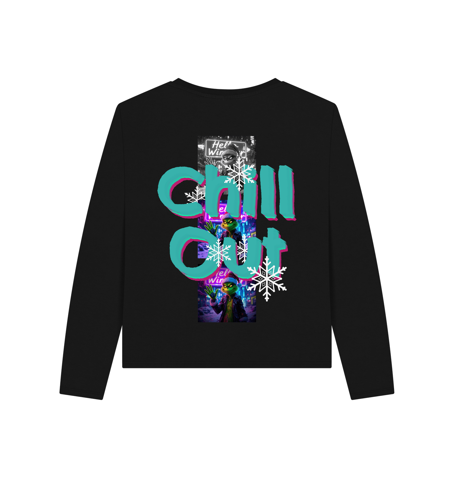 Black Printed T-shirt Back