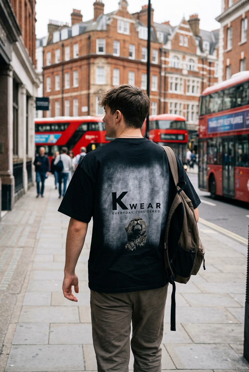 ODMPOD Afterimage Washed Graphic T-Shirt in a faded wash with a bold front graphicprint