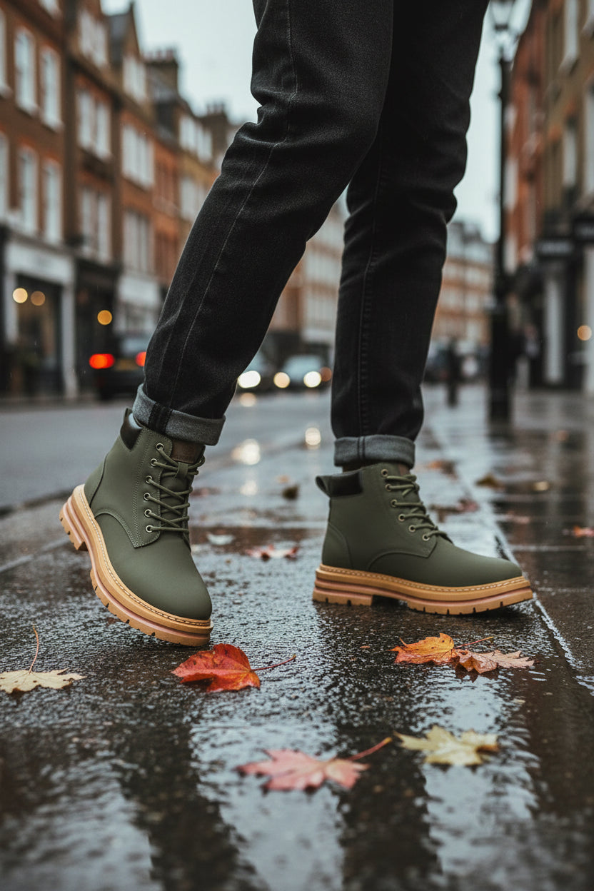 Urban Fashion & Streetwear | Craftklart Rugged Lace Up Ankle Boots