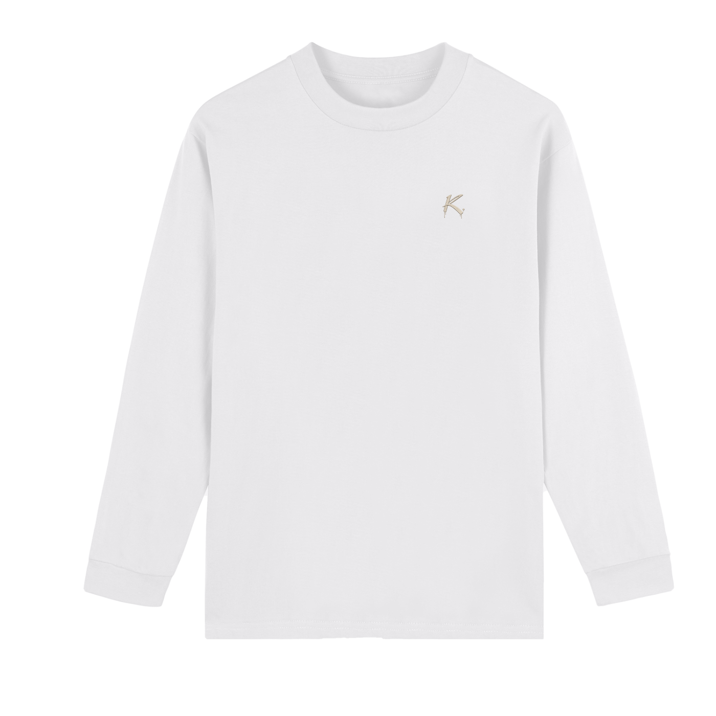 Crew Neck Drop Shoulder Long Sleeve Shirt
