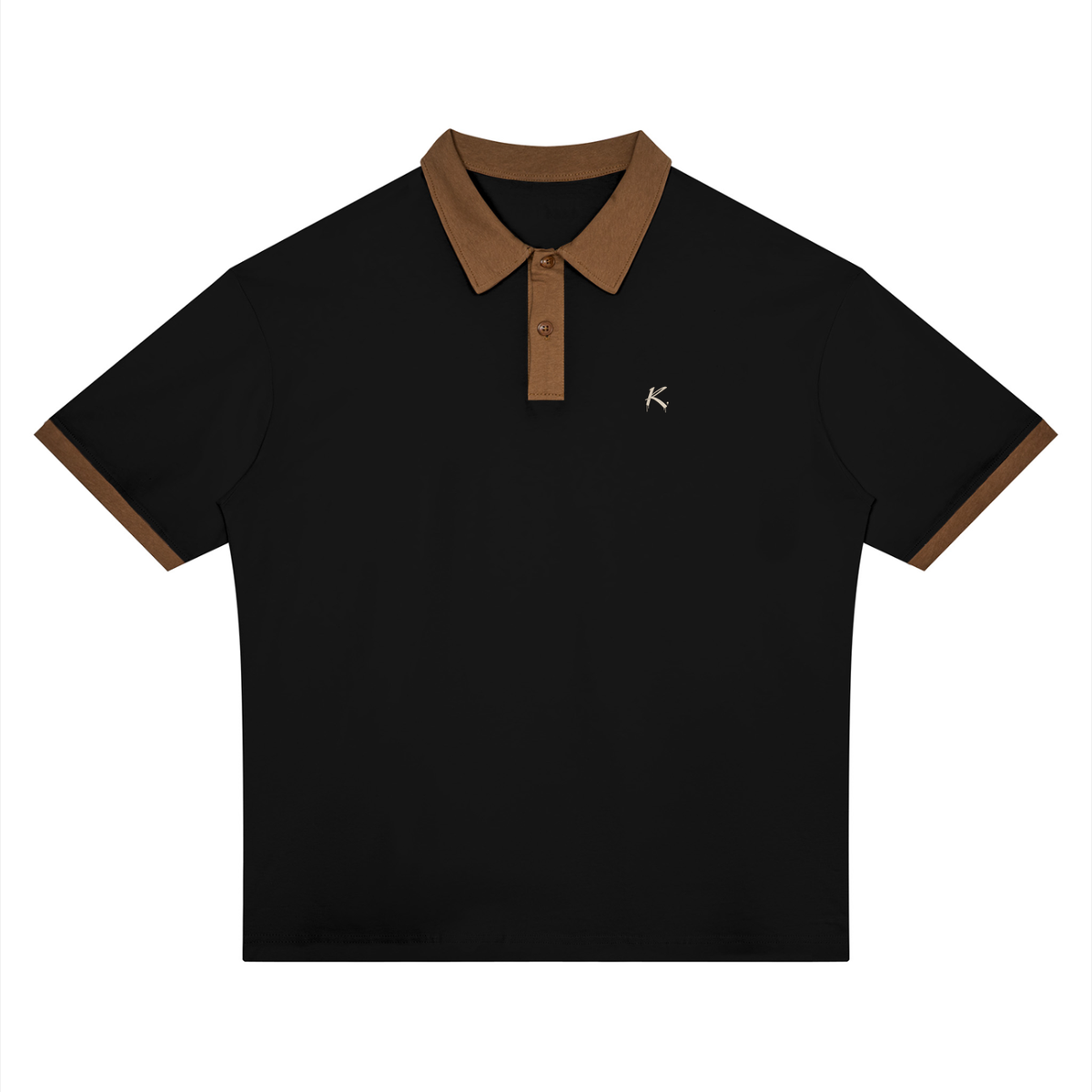 ODMPOD color block urban polo shirt featuring bold color panels and a classic collar, styled for casual and smart looks.