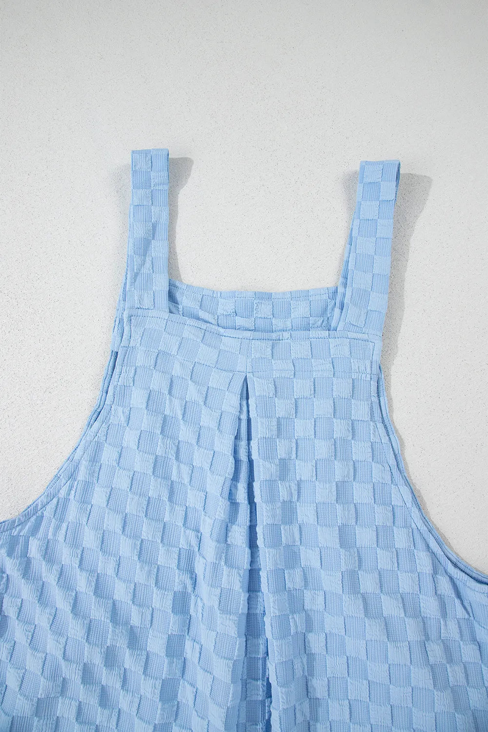 Checkered Pocketed Wide Leg Overalls - Premium Jumpsuit from Trendsi - Just $24.70! Shop now at Craftklart.store