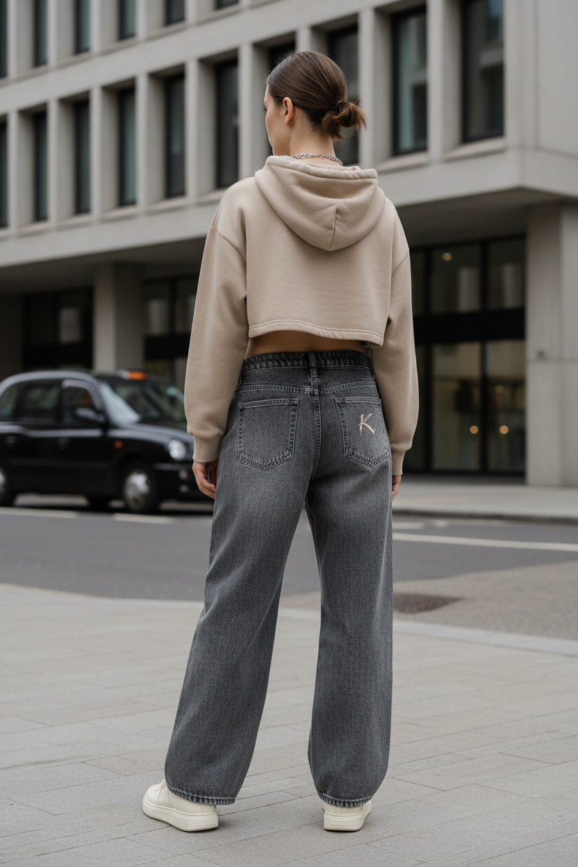 Urban Girl Wide Leg Denim Jeans