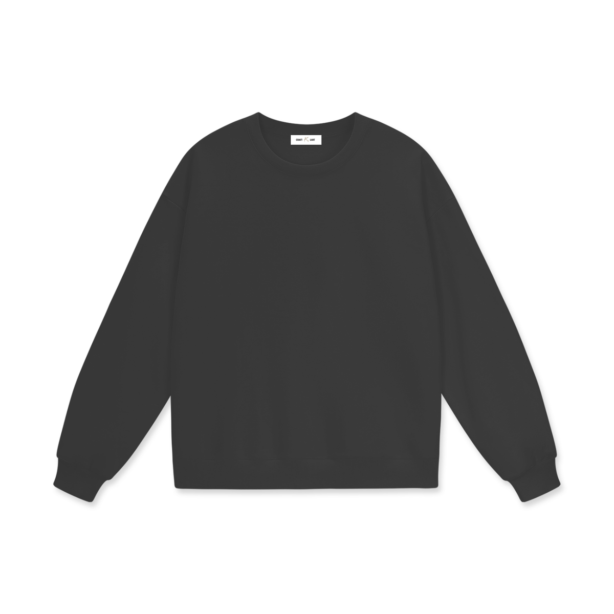 ODMPOD Stillform Heavyweight Sweatshirt in gray, featuring a cozy, thick fabric with a classic crewneck and ribbed cuffs.