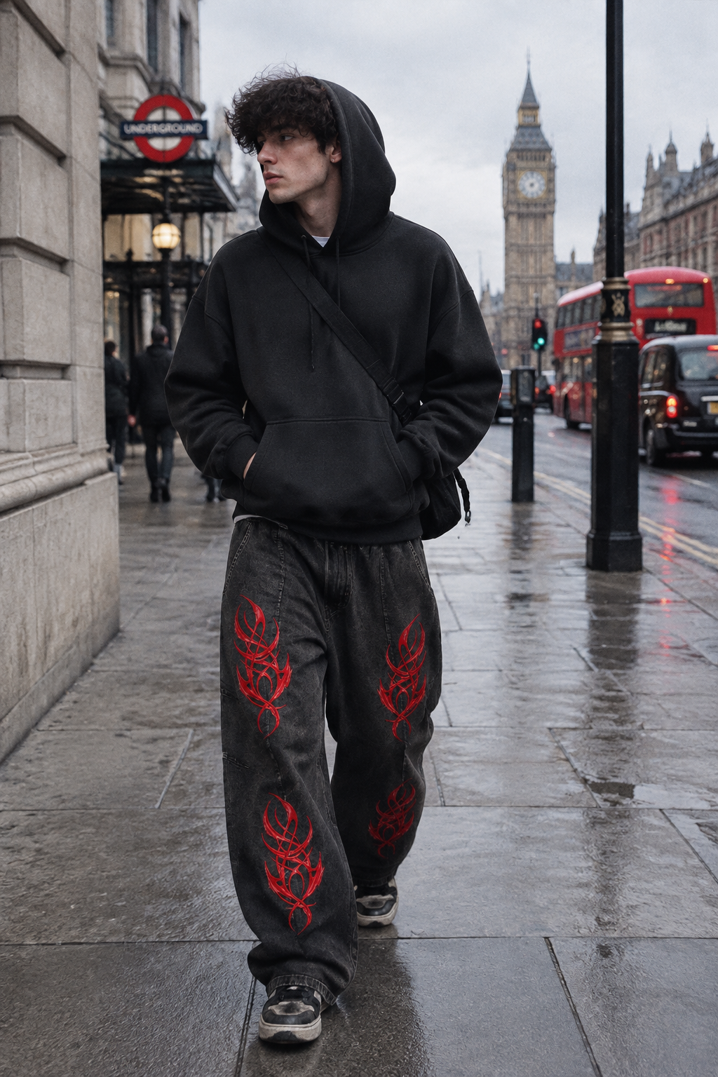 ODMPOD Snow Wash cotton pants with drawstring waist, relaxed fit and soft fabric, displayed on a neutral background.