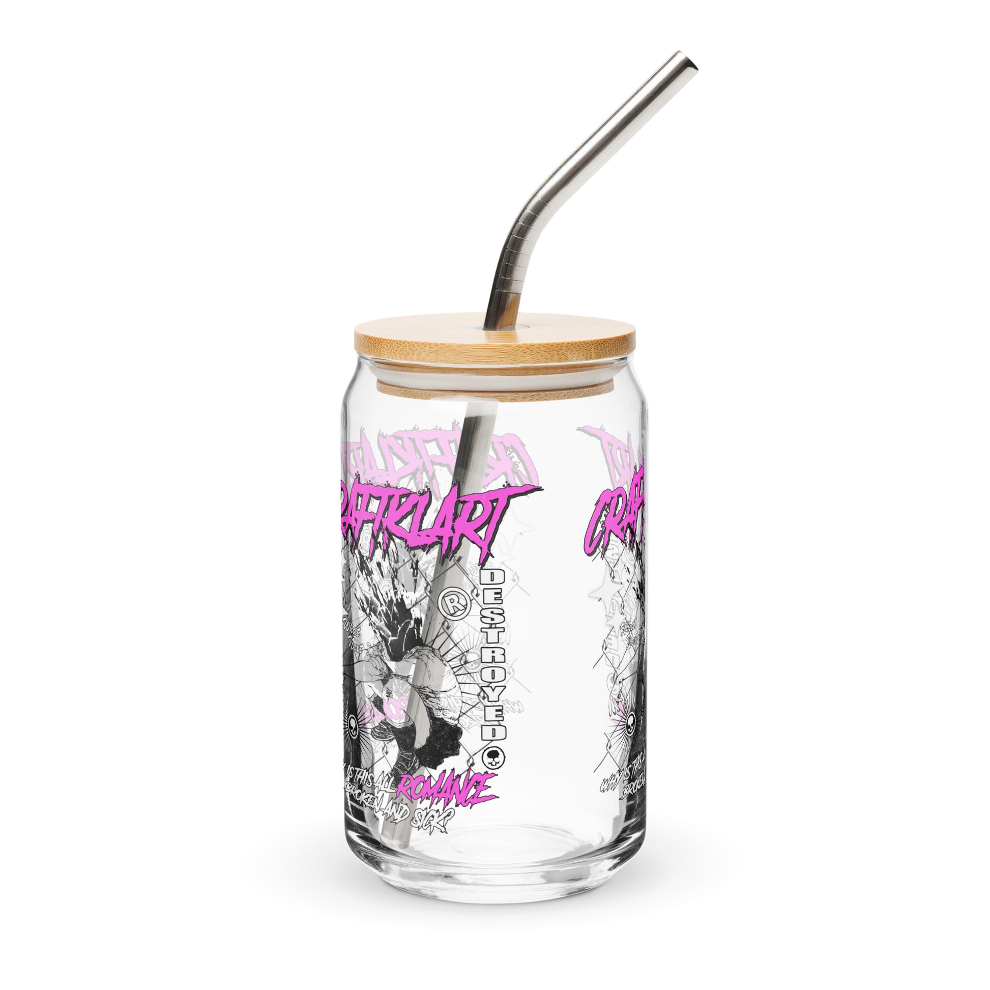 Crafklart Romance Can-shaped Glass - Premium Tumbler from Craftklart.store - Just $16! Shop now at Craftklart.store