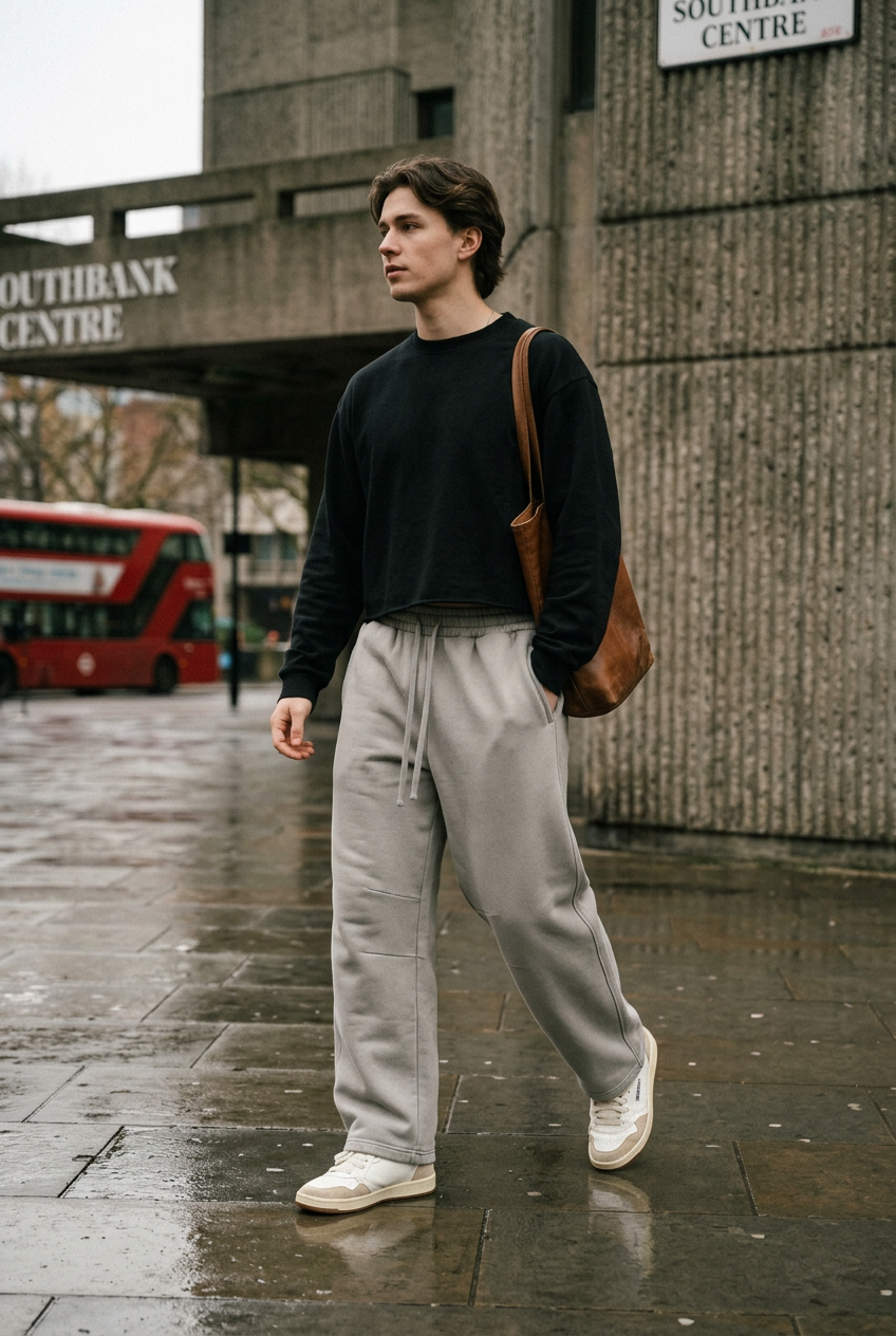 Driftline Barrel-Leg Sweatpants