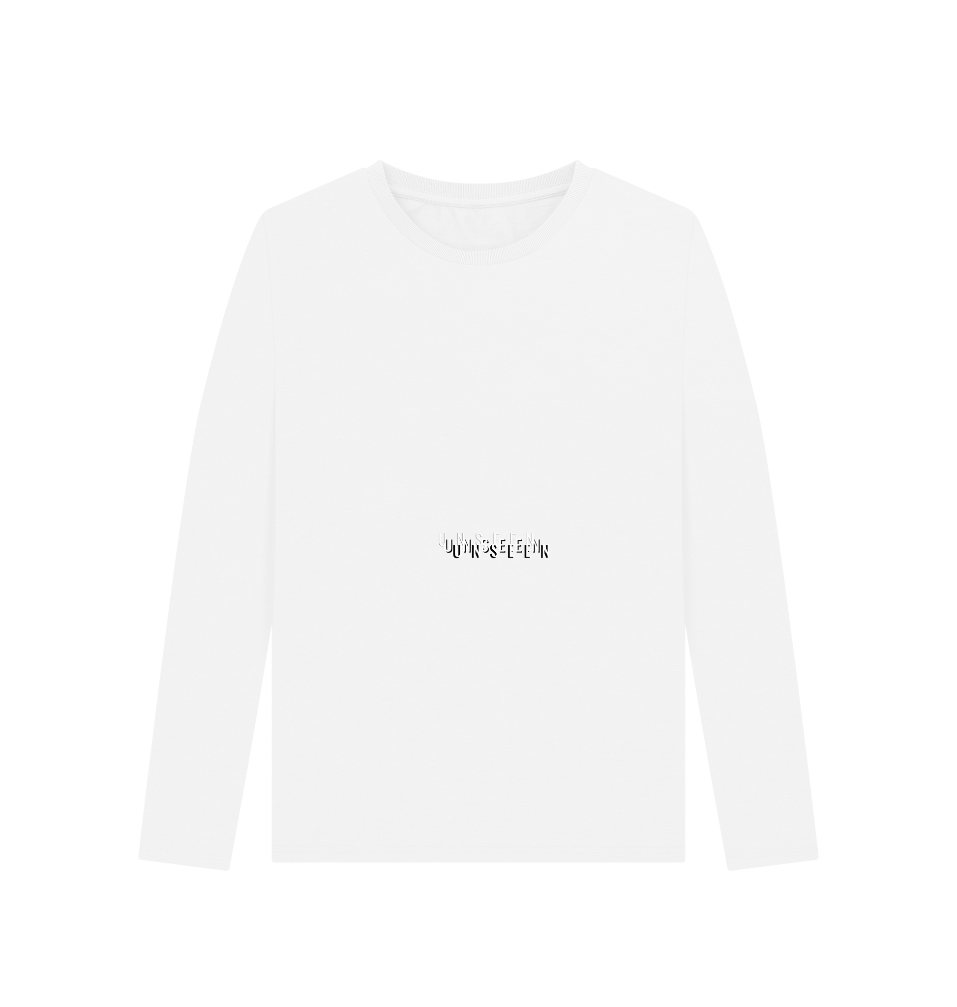 Printed CKL ladies long sleeve T-shirt featuring a stylish design on soft fabric, shown in a close-up view.