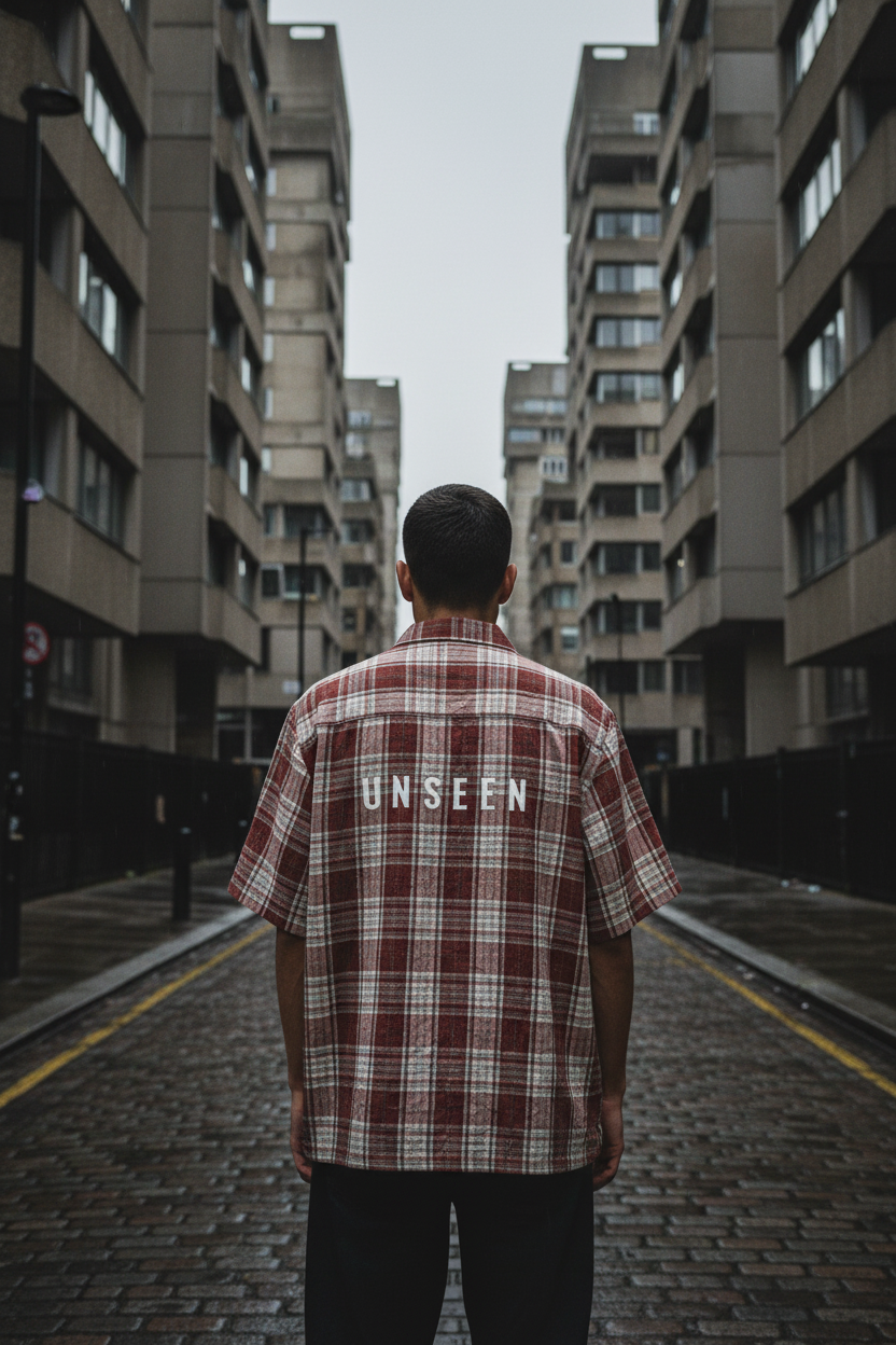 Unisex Plaid Boxy Short Sleeve Shirt