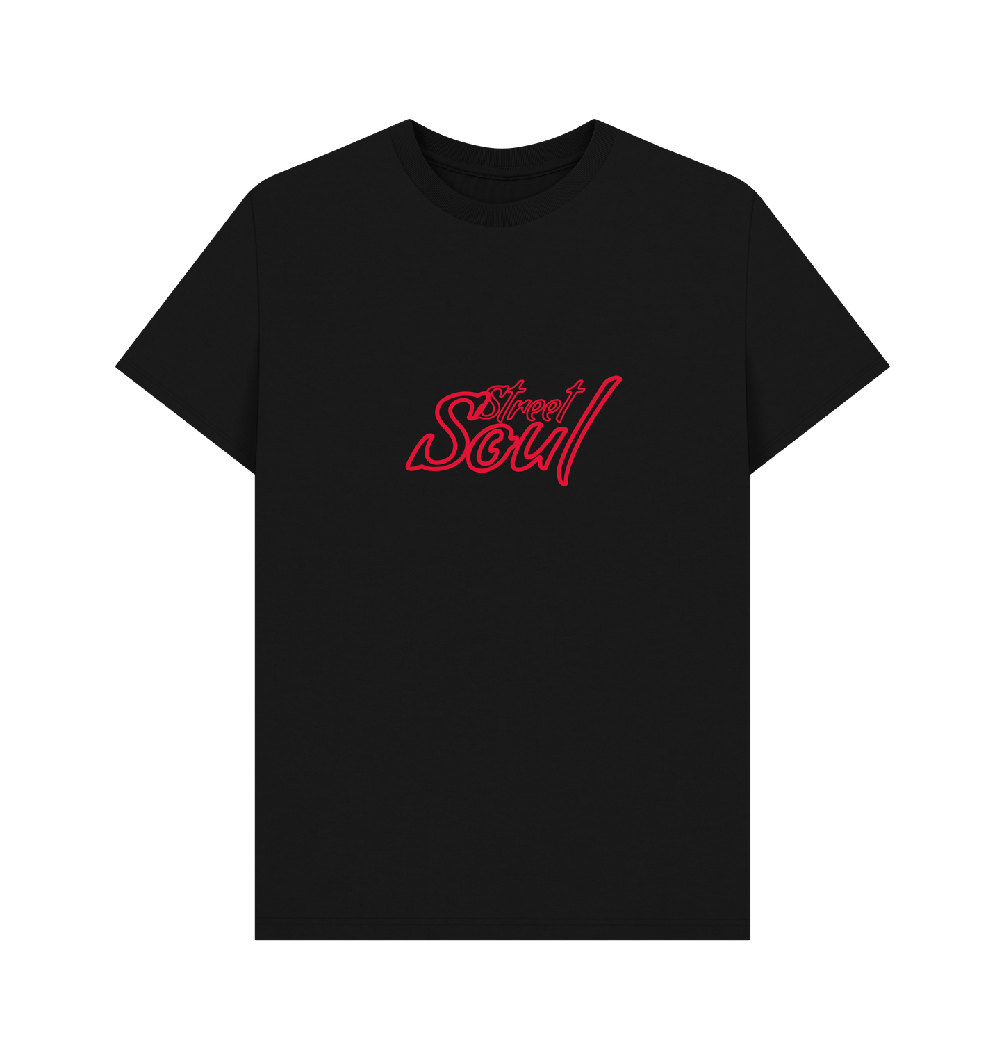 Black Printed T-shirt Front