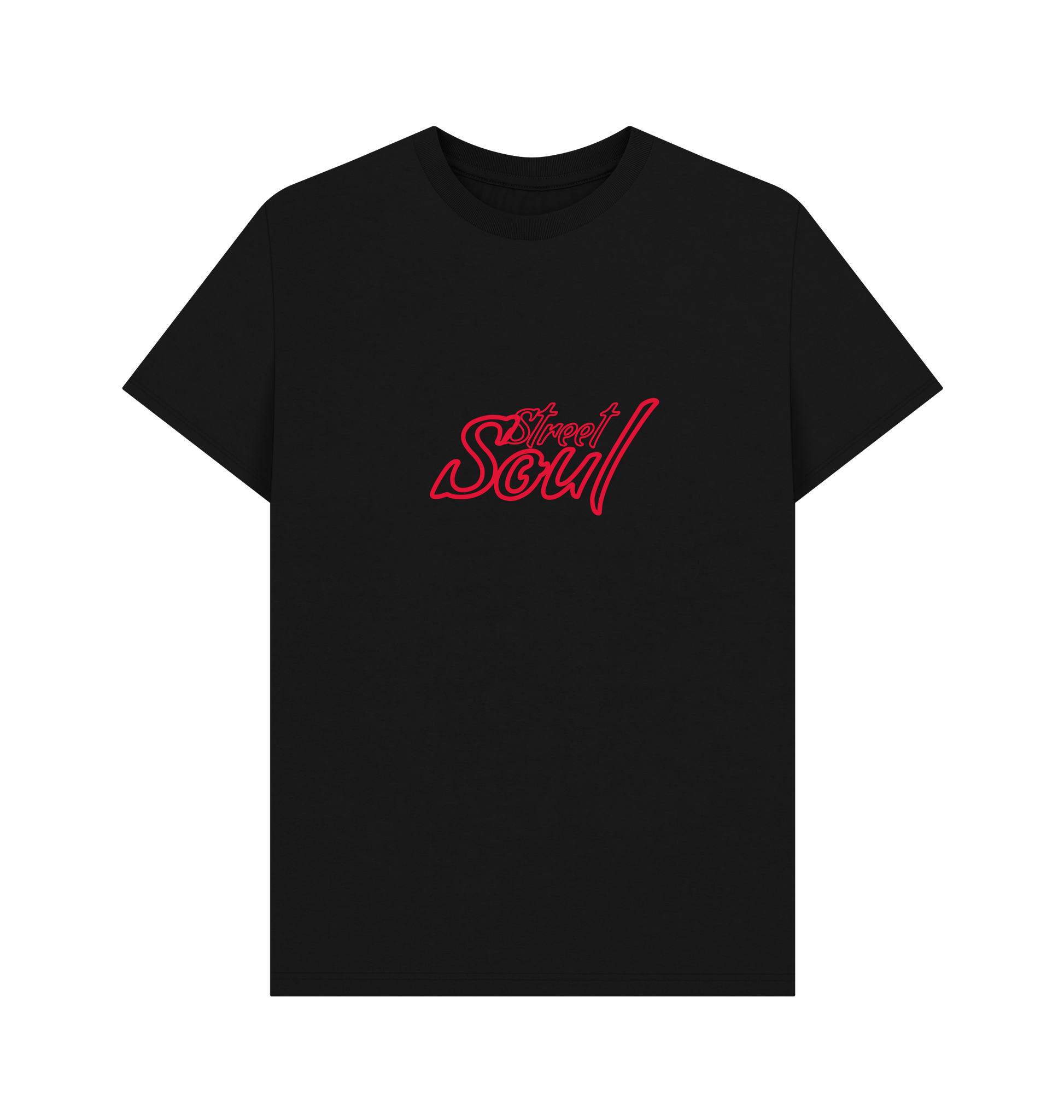 Black Printed T-shirt Front