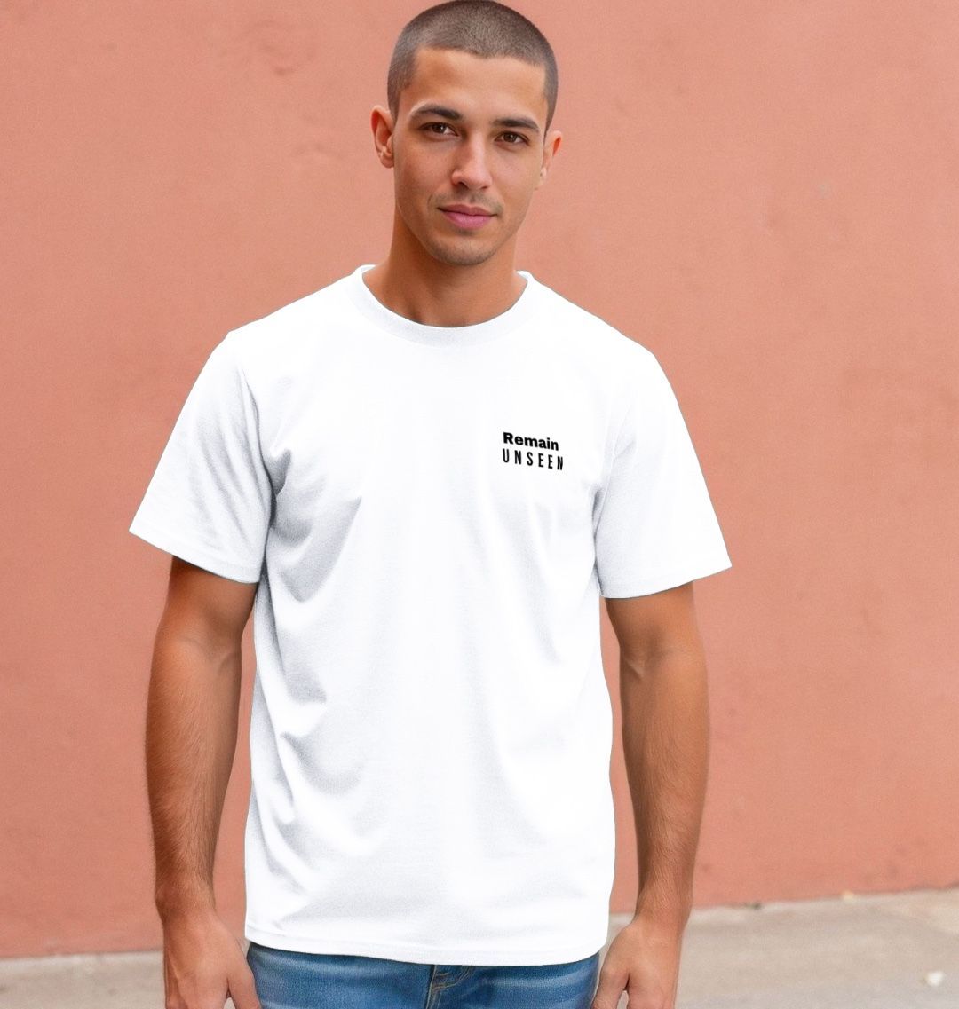 Remain Unseen Urban Cotton Tee | Minimalist Streetwear | Craftklart