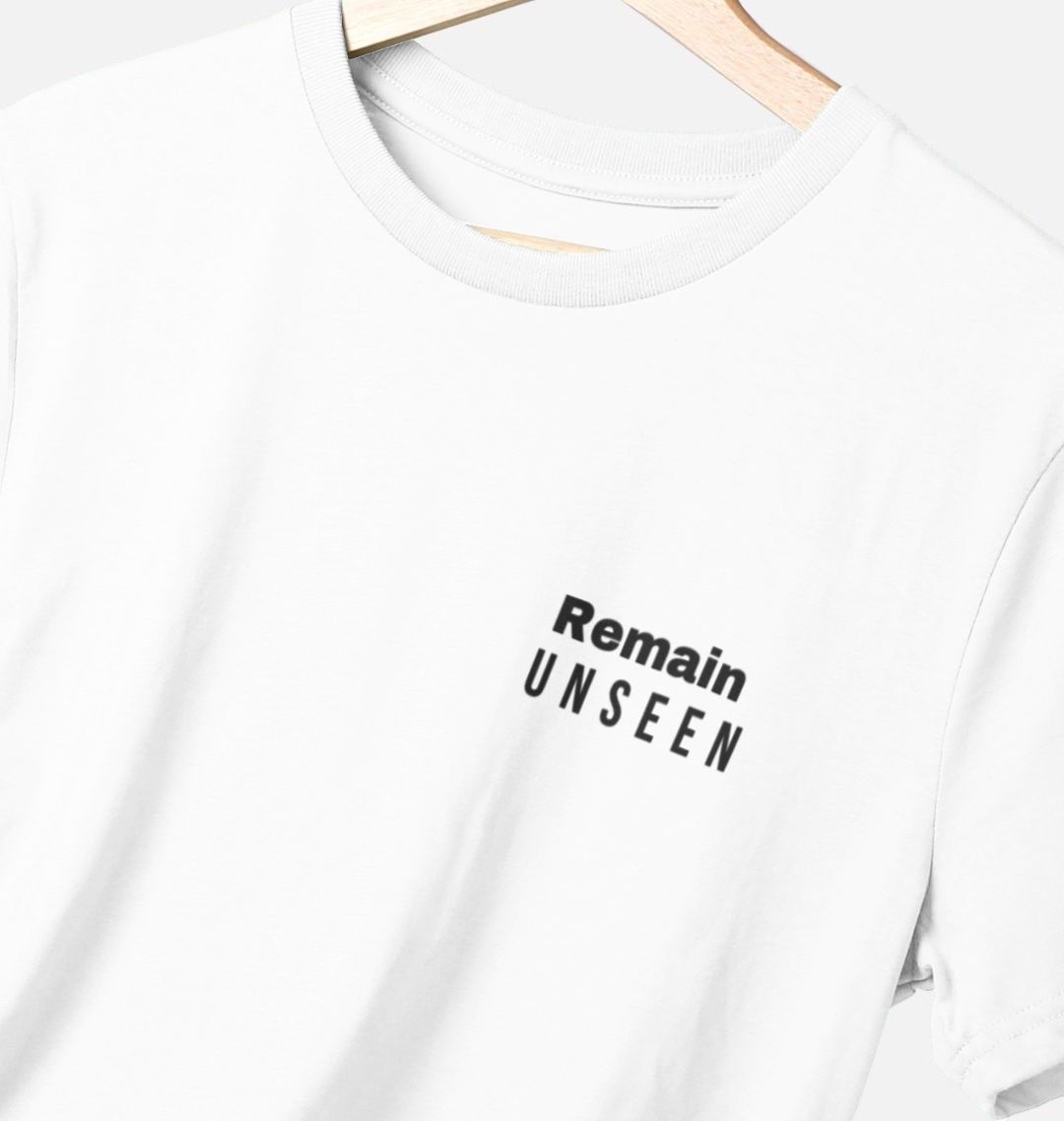Remain Unseen Urban Cotton Tee | Minimalist Streetwear | Craftklart